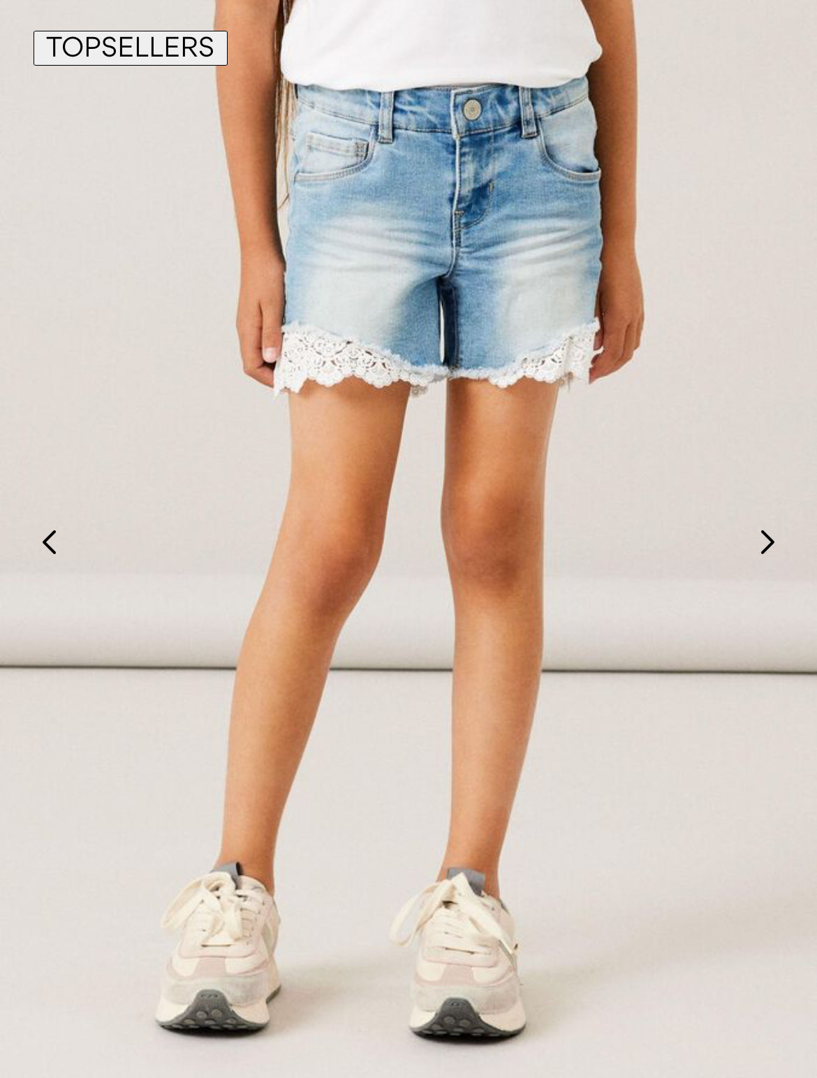 NKFSALLI Shorts - Medium Blue Denim