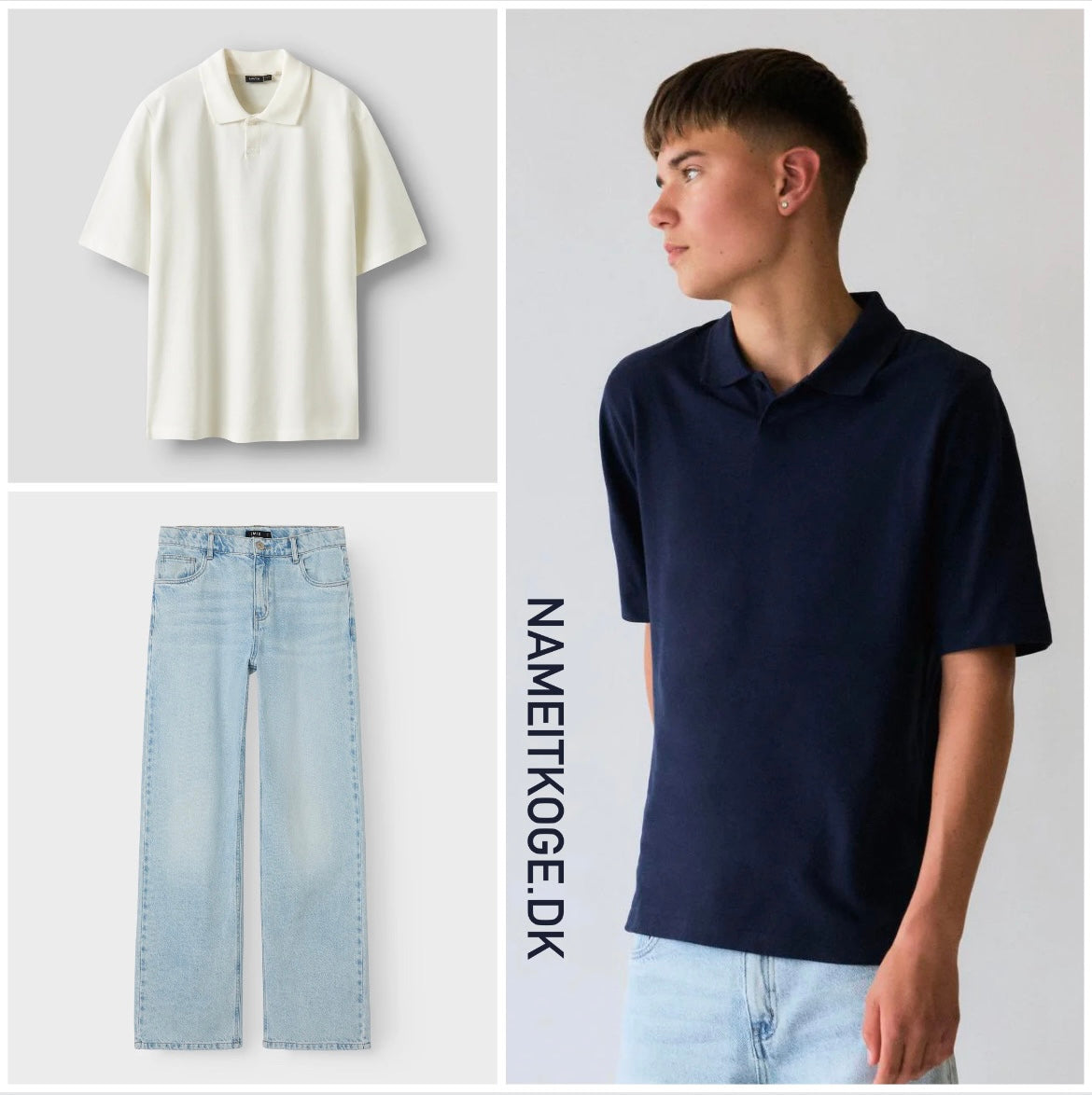 NLMHANNES Polo-Shirt - White Alyssum