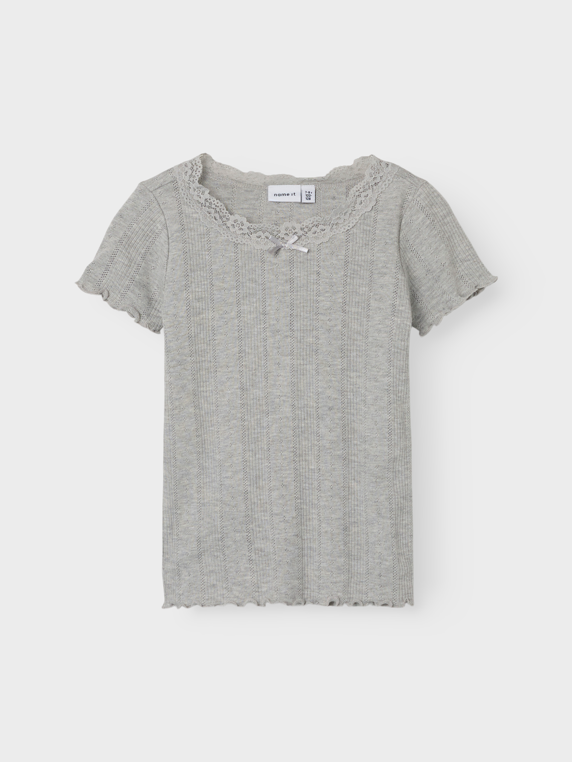 NMFFREDA T-Shirts & Tops - Light Grey Melange