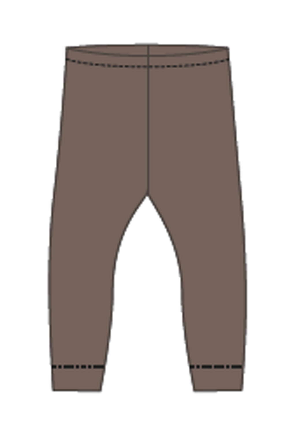 NBMKISTRE Leggings - Brown Lentil